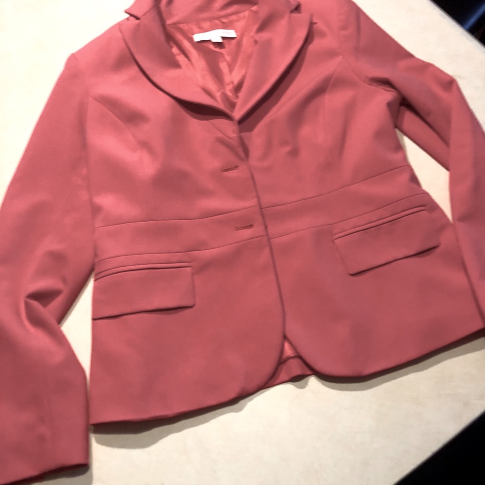 Coral colored blazer